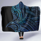 New Zealand Hammerhead Shark Hooded Blanket Maori Haehae Mangopare Galaxy - Aussie Hoodie