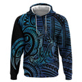 New Zealand Hammerhead Shark Hoodie Maori Haehae Mangopare Galaxy - Aussie Hoodie