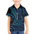 New Zealand Hammerhead Shark Kid Hawaiian Shirt Maori Haehae Mangopare Galaxy - Aussie Hoodie
