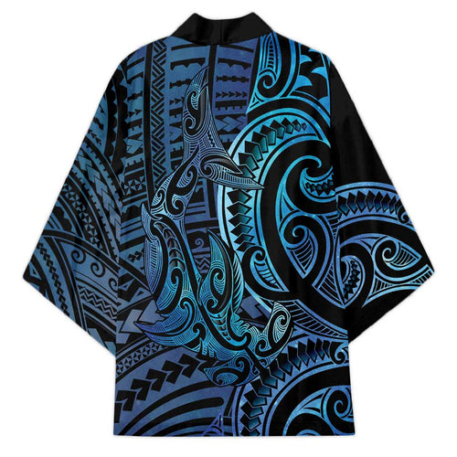 New Zealand Hammerhead Shark Kimono Maori Haehae Mangopare Galaxy - Aussie Hoodie