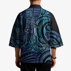 New Zealand Hammerhead Shark Kimono Maori Haehae Mangopare Galaxy - Aussie Hoodie