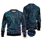 New Zealand Hammerhead Shark Ugly Christmas Sweater Maori Haehae Mangopare Galaxy - Aussie Hoodie