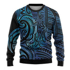 New Zealand Hammerhead Shark Ugly Christmas Sweater Maori Haehae Mangopare Galaxy - Aussie Hoodie