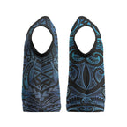 New Zealand Hammerhead Shark Christmas Knitted V-Neck Vest Maori Haehae Mangopare Galaxy - Aussie Hoodie