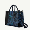 New Zealand Hammerhead Shark Leather Bag Maori Haehae Mangopare Galaxy - Aussie Hoodie