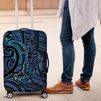 New Zealand Hammerhead Shark Luggage Cover Maori Haehae Mangopare Galaxy - Aussie Hoodie