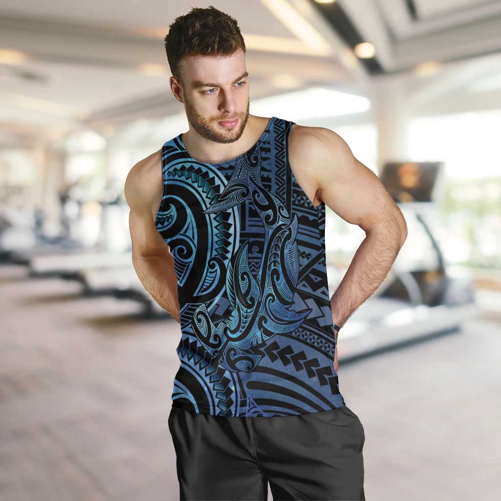 New Zealand Hammerhead Shark Men Tank Top Maori Haehae Mangopare Galaxy - Aussie Hoodie