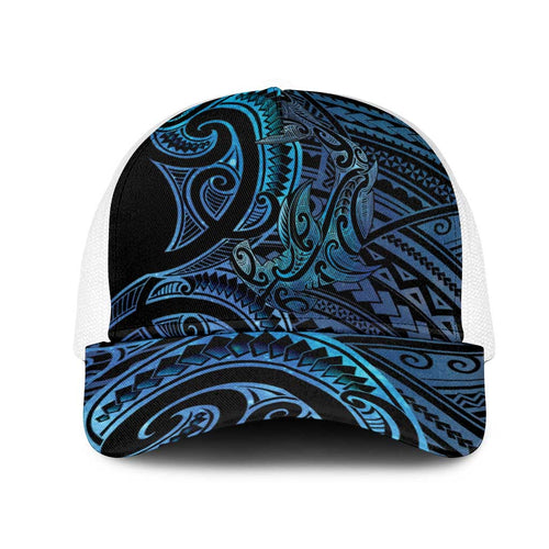 New Zealand Hammerhead Shark Mesh Trucker Cap Maori Haehae Mangopare Galaxy - Aussie Hoodie