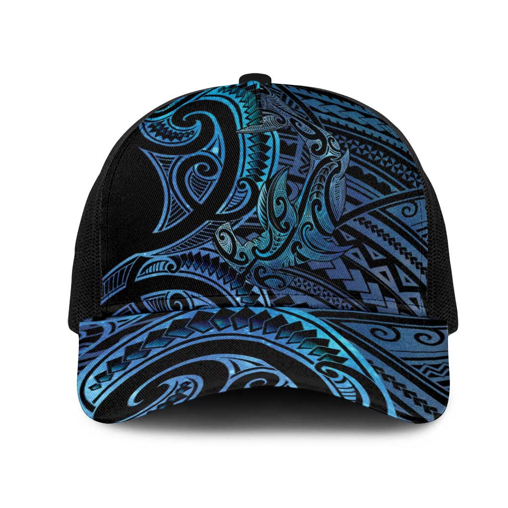 New Zealand Hammerhead Shark Mesh Trucker Cap Maori Haehae Mangopare Galaxy - Aussie Hoodie