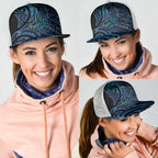 New Zealand Hammerhead Shark Mesh Trucker Cap Maori Haehae Mangopare Galaxy - Aussie Hoodie