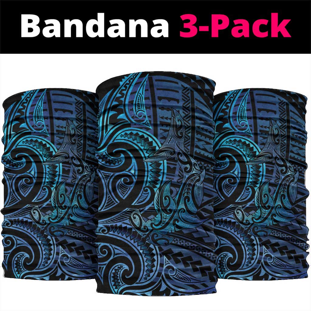 New Zealand Hammerhead Shark Neck Gaiter Maori Haehae Mangopare Galaxy - Aussie Hoodie