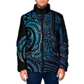 New Zealand Hammerhead Shark Padded Jacket Maori Haehae Mangopare Galaxy - Aussie Hoodie