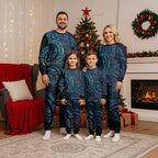 New Zealand Hammerhead Shark Christmas Pajama Set Maori Haehae Mangopare Galaxy - Aussie Hoodie