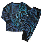 New Zealand Hammerhead Shark Christmas Pajama Set Maori Haehae Mangopare Galaxy - Aussie Hoodie