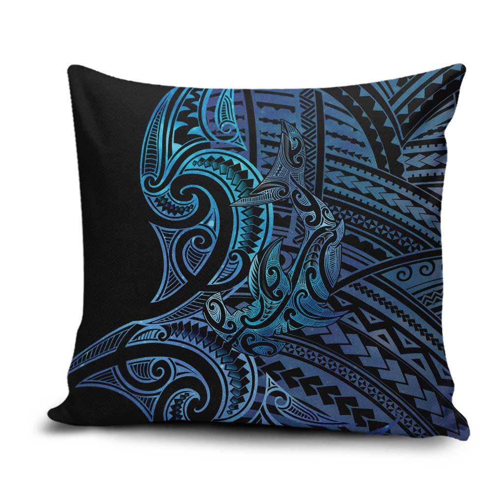New Zealand Hammerhead Shark Pillow Cover Maori Haehae Mangopare Galaxy - Aussie Hoodie