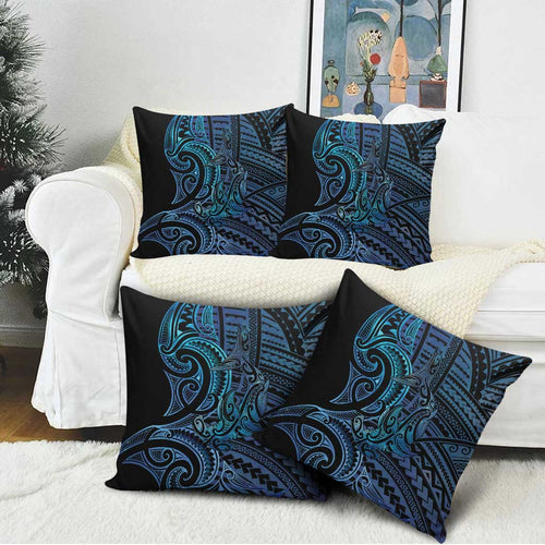 New Zealand Hammerhead Shark Pillow Cover Maori Haehae Mangopare Galaxy - Aussie Hoodie