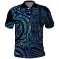 New Zealand Hammerhead Shark Polo Shirt Maori Haehae Mangopare Galaxy - Aussie Hoodie