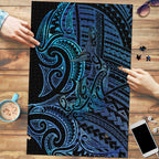 New Zealand Hammerhead Shark Puzzle Maori Haehae Mangopare Galaxy - Aussie Hoodie