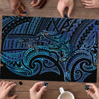 New Zealand Hammerhead Shark Puzzle Maori Haehae Mangopare Galaxy - Aussie Hoodie