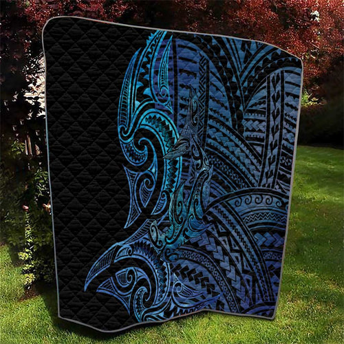 New Zealand Hammerhead Shark Quilt Maori Haehae Mangopare Galaxy - Aussie Hoodie