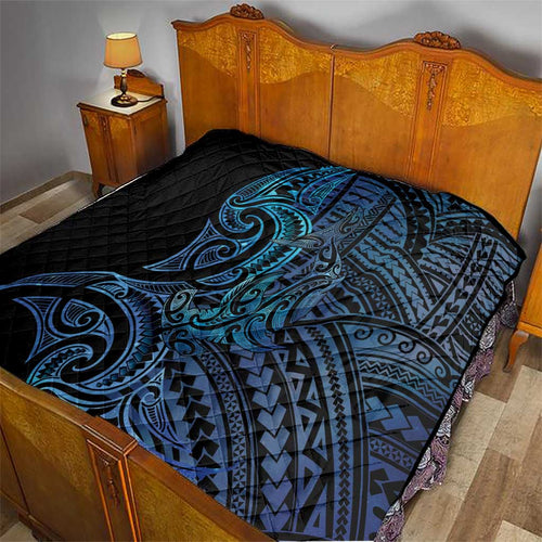 New Zealand Hammerhead Shark Quilt Maori Haehae Mangopare Galaxy - Aussie Hoodie