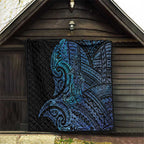 New Zealand Hammerhead Shark Quilt Maori Haehae Mangopare Galaxy - Aussie Hoodie