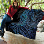 New Zealand Hammerhead Shark Quilt Maori Haehae Mangopare Galaxy - Aussie Hoodie