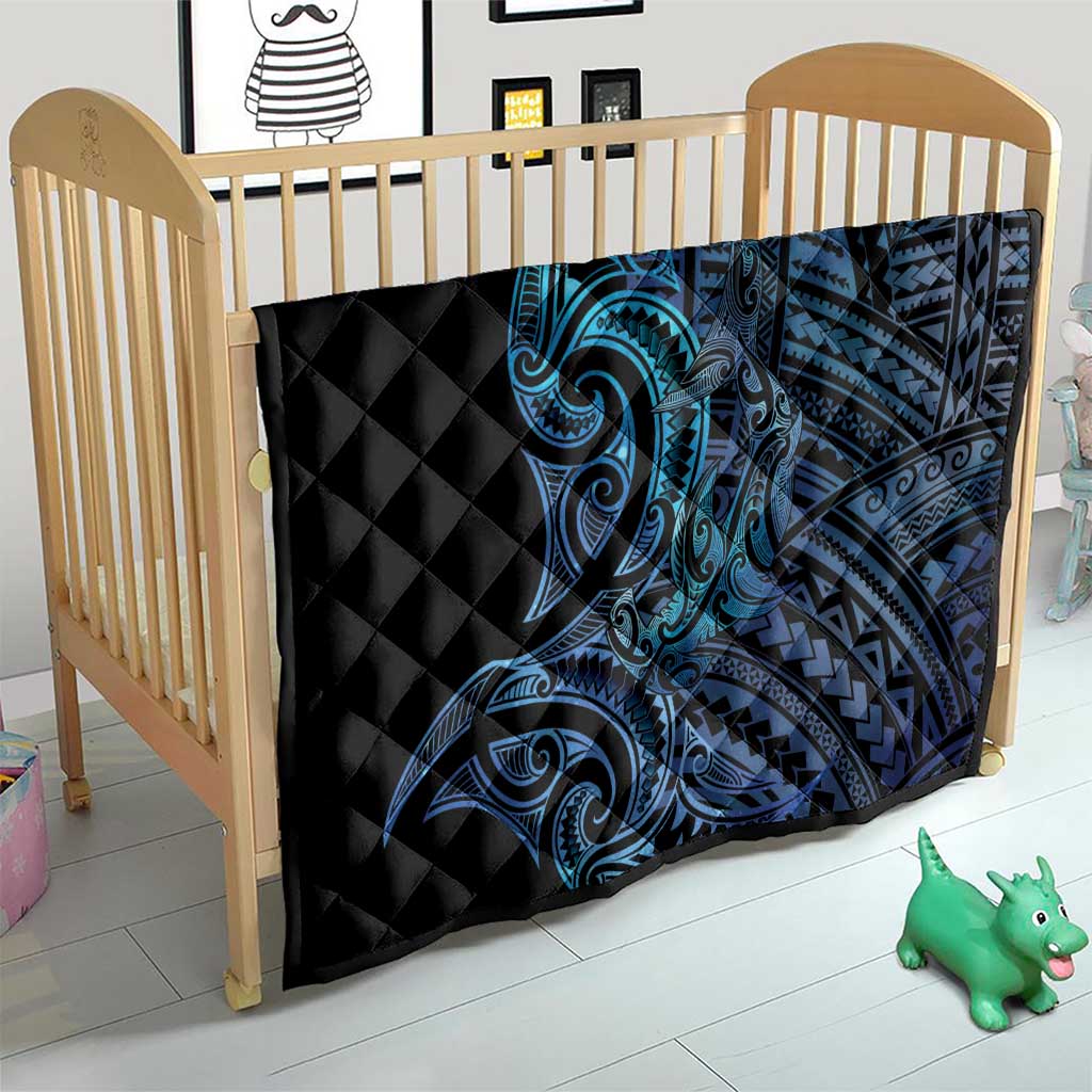 New Zealand Hammerhead Shark Quilt Maori Haehae Mangopare Galaxy - Aussie Hoodie