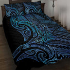 New Zealand Hammerhead Shark Quilt Bed Set Maori Haehae Mangopare Galaxy - Aussie Hoodie