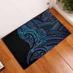 New Zealand Hammerhead Shark Rubber Doormat Maori Haehae Mangopare Galaxy - Aussie Hoodie
