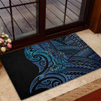 New Zealand Hammerhead Shark Rubber Doormat Maori Haehae Mangopare Galaxy - Aussie Hoodie
