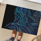 New Zealand Hammerhead Shark Rubber Doormat Maori Haehae Mangopare Galaxy - Aussie Hoodie