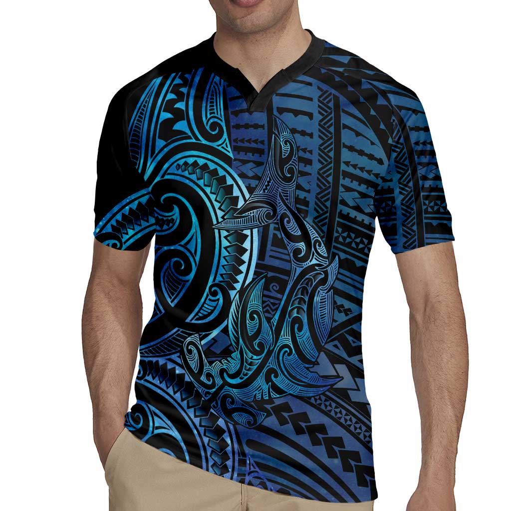 New Zealand Hammerhead Shark Rugby Jersey Maori Haehae Mangopare Galaxy - Aussie Hoodie