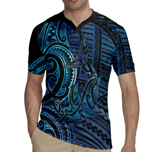 New Zealand Hammerhead Shark Rugby Jersey Maori Haehae Mangopare Galaxy - Aussie Hoodie