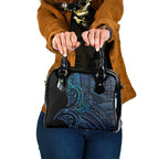 New Zealand Hammerhead Shark Shoulder Handbag Maori Haehae Mangopare Galaxy - Aussie Hoodie