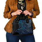 New Zealand Hammerhead Shark Shoulder Handbag Maori Haehae Mangopare Galaxy - Aussie Hoodie