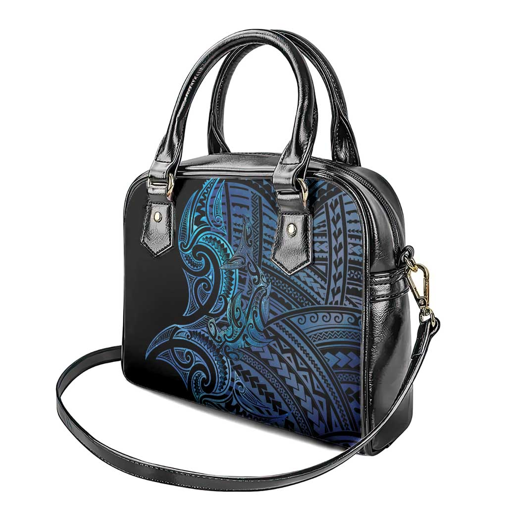 New Zealand Hammerhead Shark Shoulder Handbag Maori Haehae Mangopare Galaxy - Aussie Hoodie