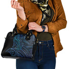 New Zealand Hammerhead Shark Shoulder Handbag Maori Haehae Mangopare Galaxy - Aussie Hoodie