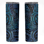 New Zealand Hammerhead Shark Skinny Tumbler Maori Haehae Mangopare Galaxy - Aussie Hoodie