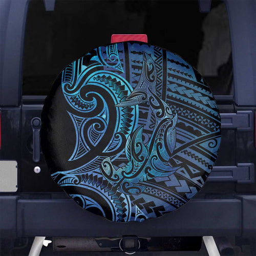 New Zealand Hammerhead Shark Spare Tire Cover Maori Haehae Mangopare Galaxy - Aussie Hoodie