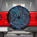 New Zealand Hammerhead Shark Spare Tire Cover Maori Haehae Mangopare Galaxy - Aussie Hoodie