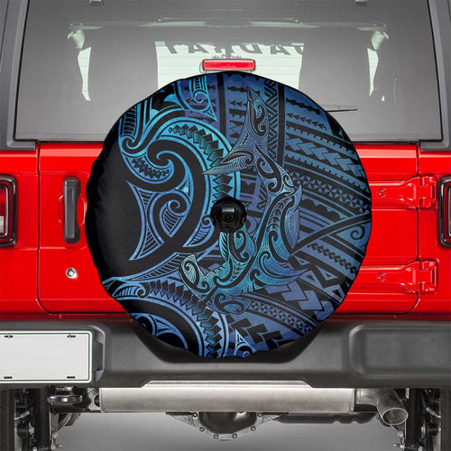 New Zealand Hammerhead Shark Spare Tire Cover Maori Haehae Mangopare Galaxy - Aussie Hoodie
