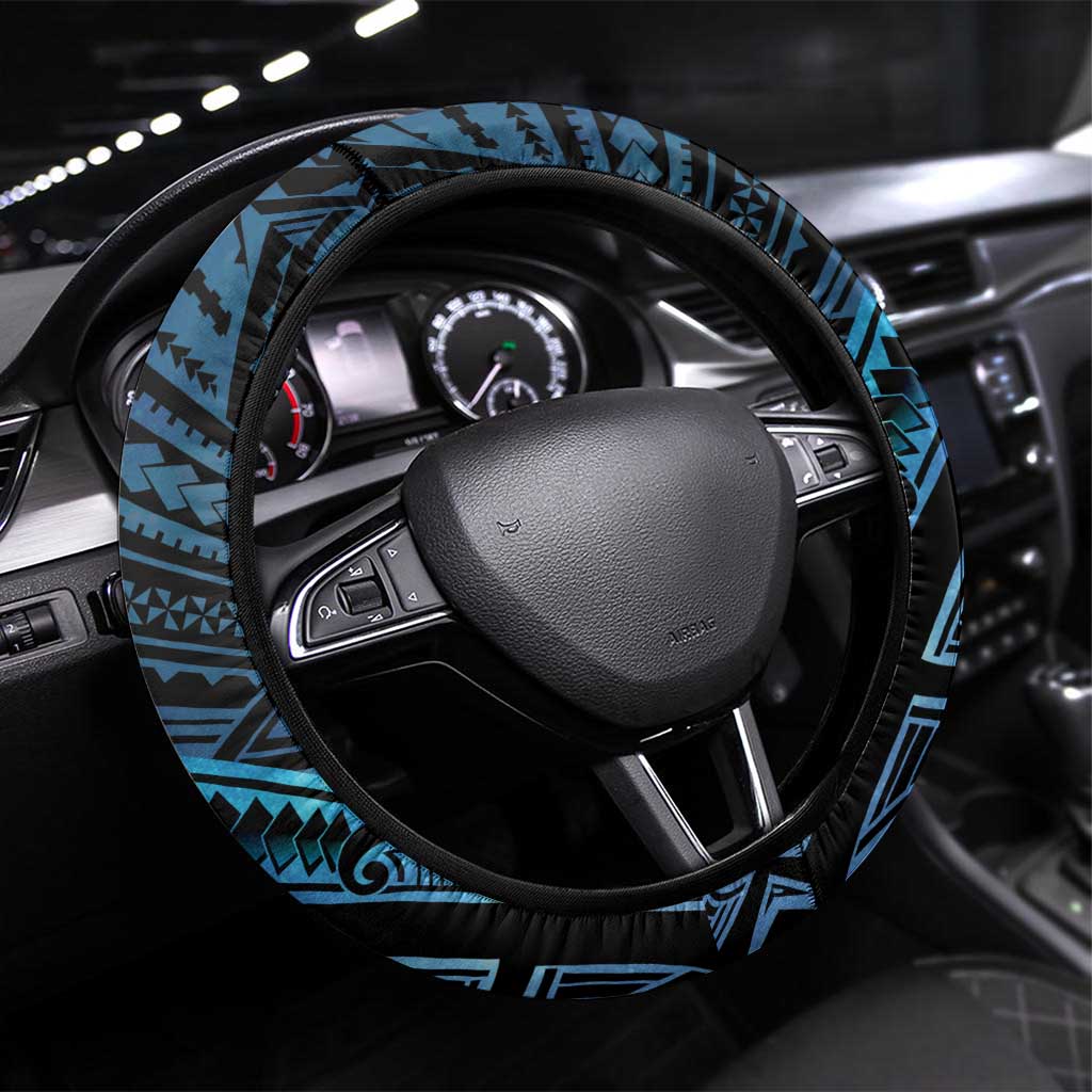 New Zealand Hammerhead Shark Steering Wheel Cover Maori Haehae Mangopare Galaxy - Aussie Hoodie