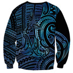 New Zealand Hammerhead Shark Sweatshirt Maori Haehae Mangopare Galaxy - Aussie Hoodie