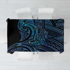 New Zealand Hammerhead Shark Tablecloth Maori Haehae Mangopare Galaxy - Aussie Hoodie