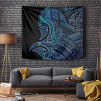 New Zealand Hammerhead Shark Tapestry Maori Haehae Mangopare Galaxy - Aussie Hoodie