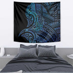 New Zealand Hammerhead Shark Tapestry Maori Haehae Mangopare Galaxy - Aussie Hoodie