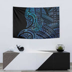 New Zealand Hammerhead Shark Tapestry Maori Haehae Mangopare Galaxy - Aussie Hoodie
