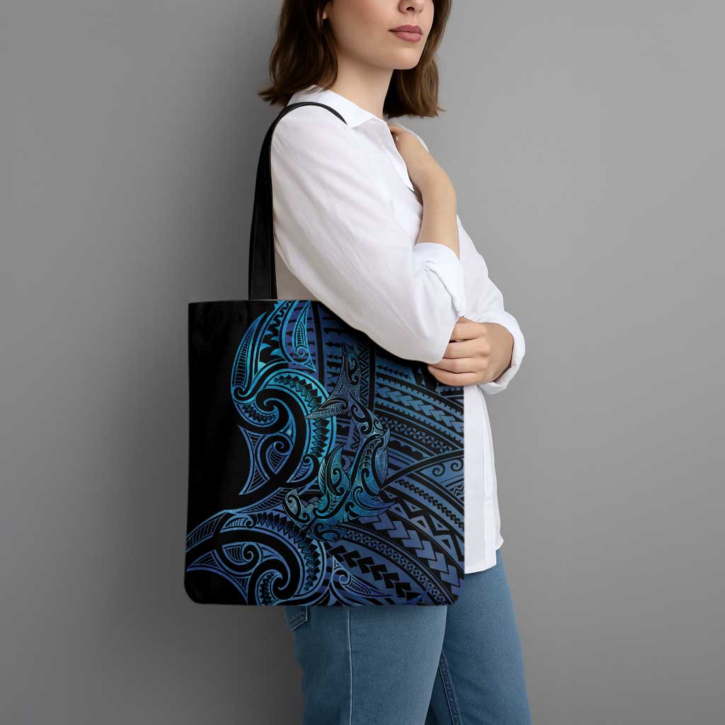 New Zealand Hammerhead Shark Tote Bag Maori Haehae Mangopare Galaxy - Aussie Hoodie