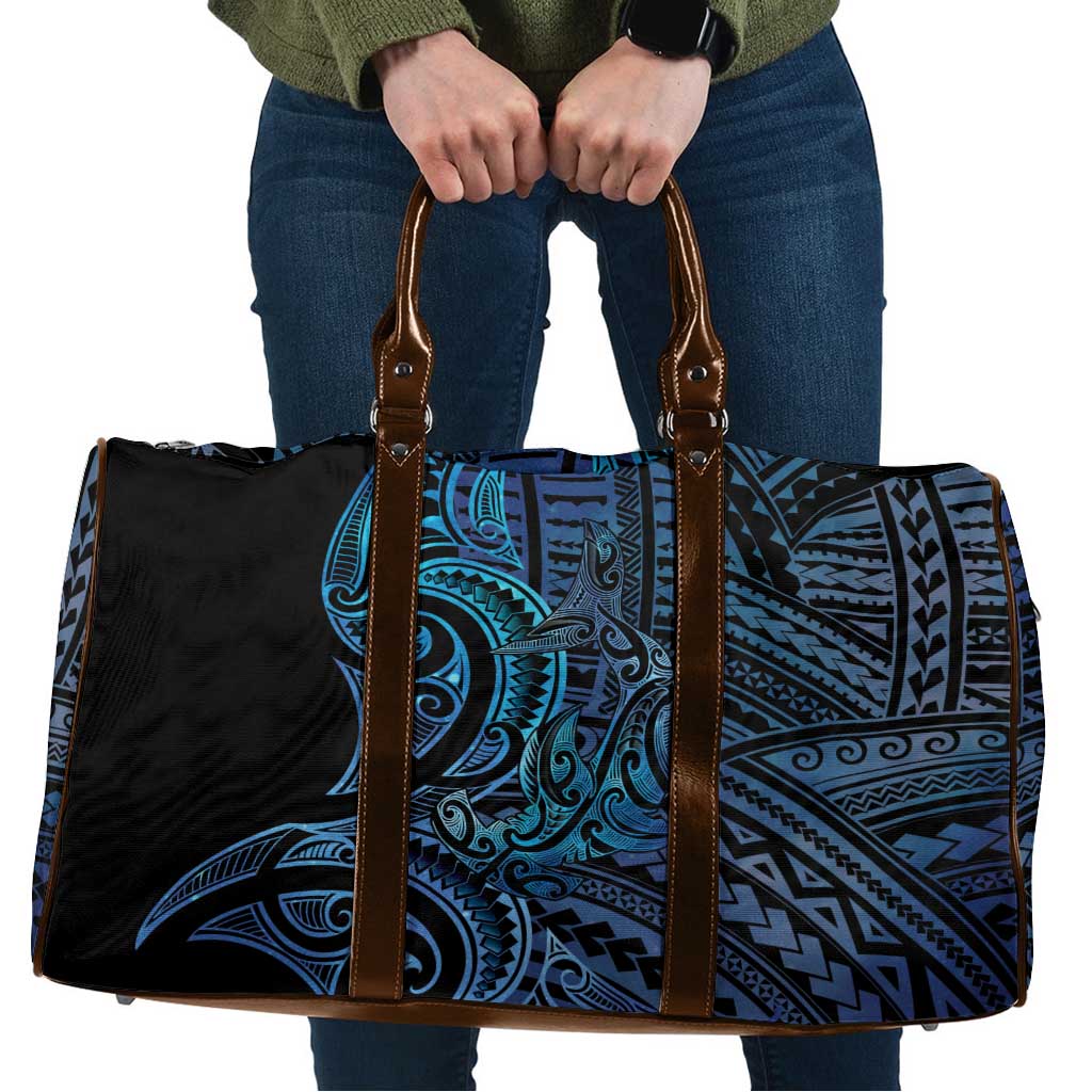 New Zealand Hammerhead Shark Travel Bag Maori Haehae Mangopare Galaxy - Aussie Hoodie